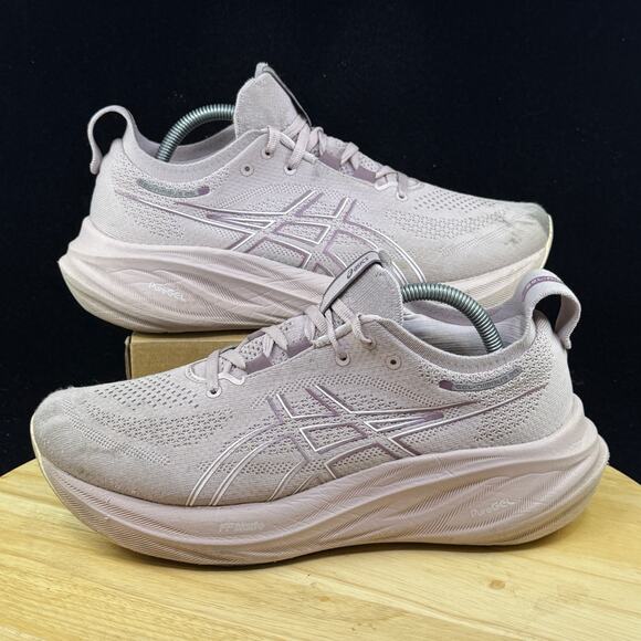ASICS Women Gel-Nimbus 26 1012B602 Pink Running Shoes Sneakers Size 10 Wide - Picture 1 of 10